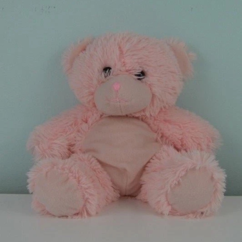 Toymax XYZ Plush Teddy Bear Stuffed Animal Light Pink 12"